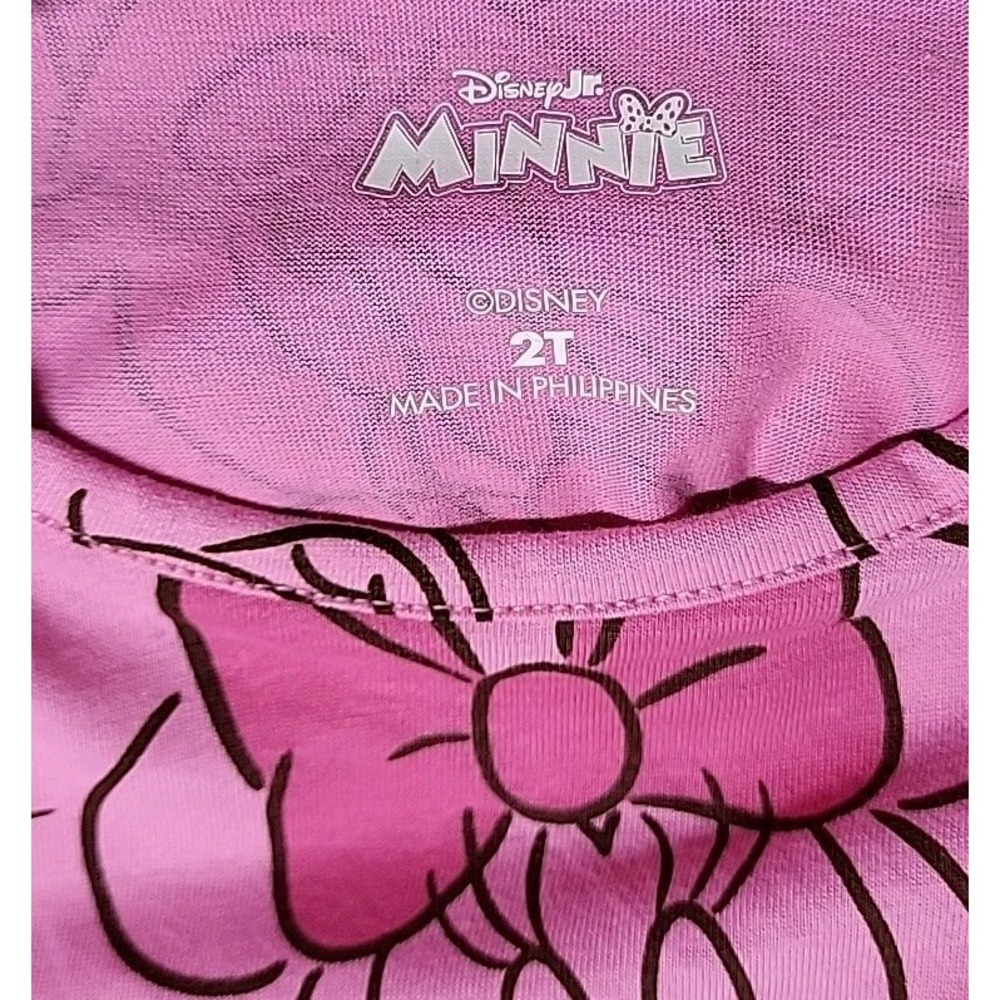 Disney Minnie‎ Mouse Girls Toddler Size: 2T Dress Pink Pullover Long Sleeve NWT - Picture 5 of 9